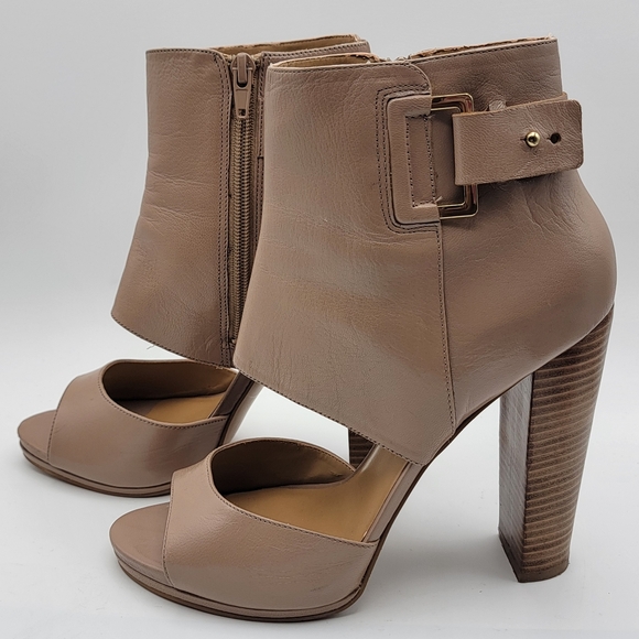 Nine West ‘Violet Hour’ Tan Leather Sandals Size 9.5 - Picture 3 of 7